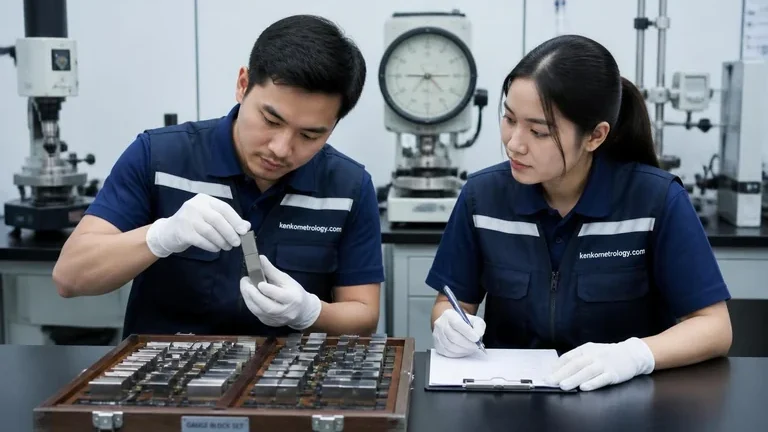 Kalibrasi gauge block untuk standar dimensi panjang traceable Kalibrasi gauge block untuk standar dimensi panjang traceable